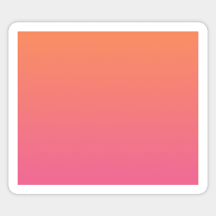 Orange and Pink Gradient. Sticker